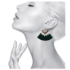 Black Tassel Earrings - NWT